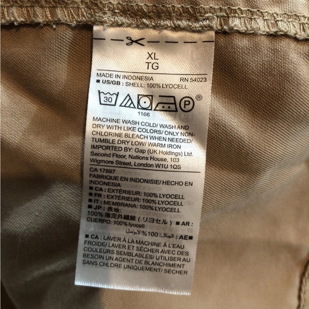 Gap Tan Lightweight Utility Jacket - Women’s XL, Bust 22.5”, Length 27” - Picture 4 of 4